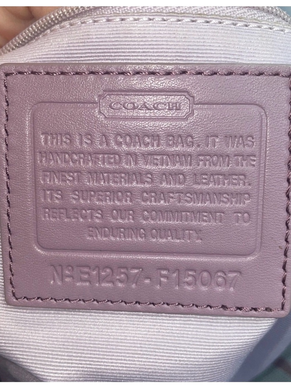 COACH shoulder/crossbody in Lavender and Gray Signature Canvas Bag 🌺 - Picture 13 of 13